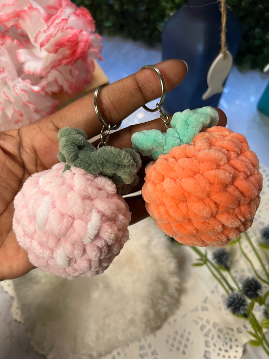 Crochet Fruit Keychain