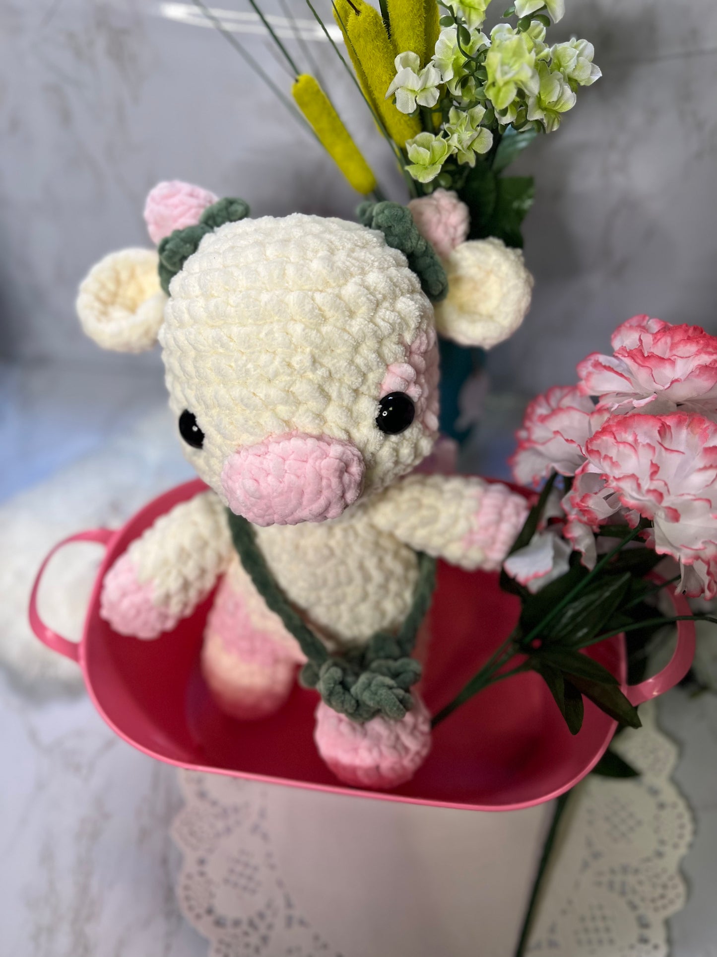 Strawberry 🍓 Cow 🐮 Plushie(Pink)