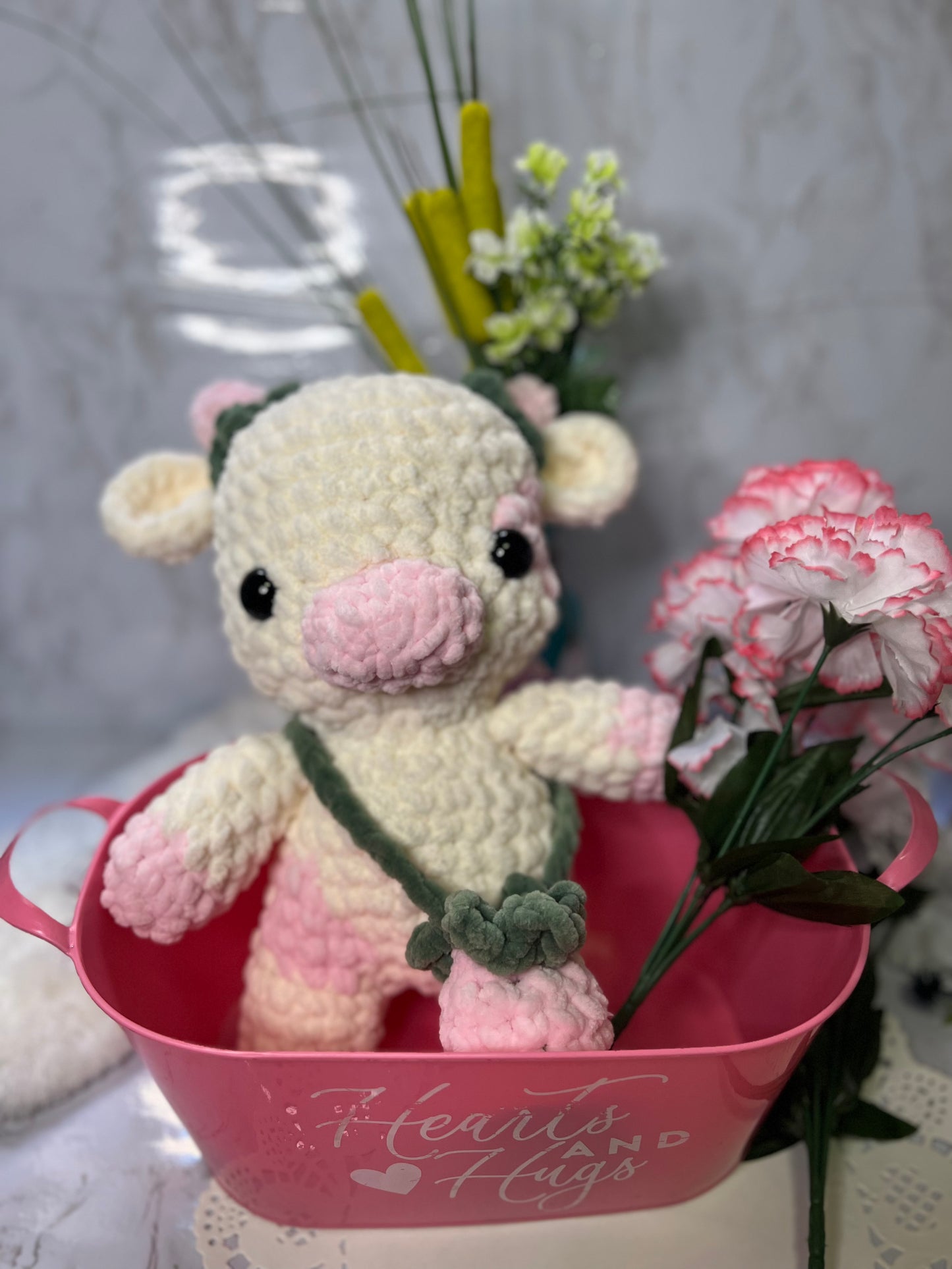 Strawberry 🍓 Cow 🐮 Plushie(Pink)