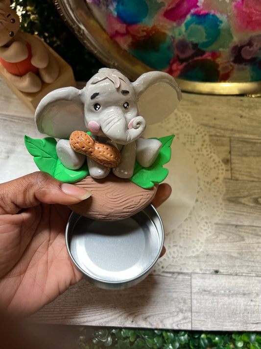 Trinket Container( elephant 🐘 and peanut 🥜 )
