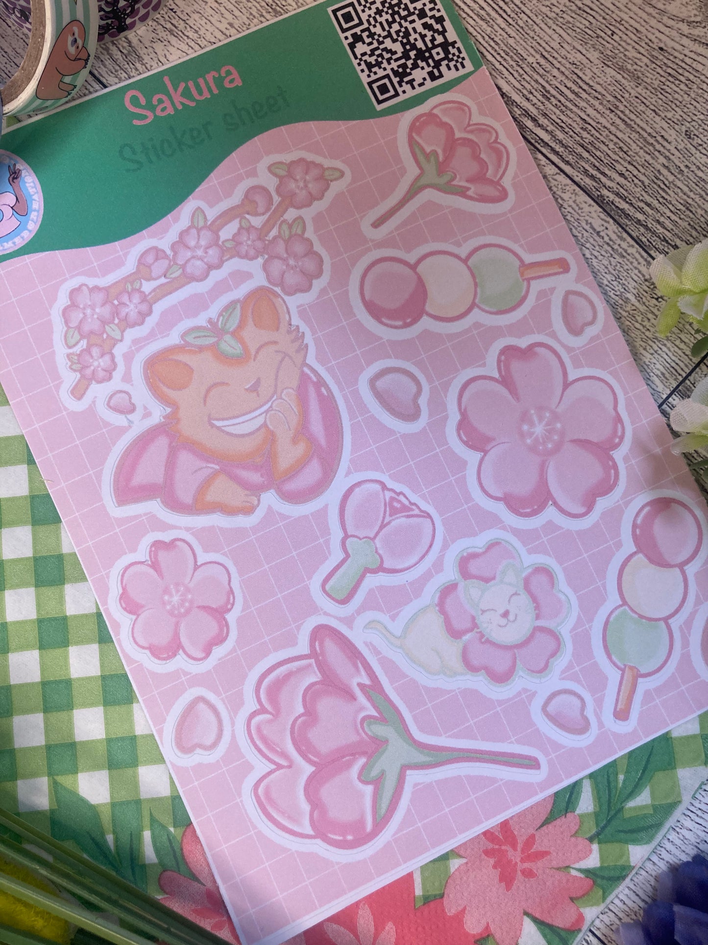 Copy Sakura Bear Sticker Sheet