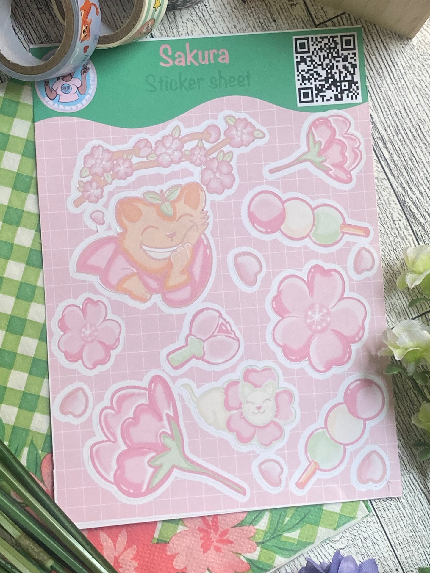 Copy Sakura Bear Sticker Sheet