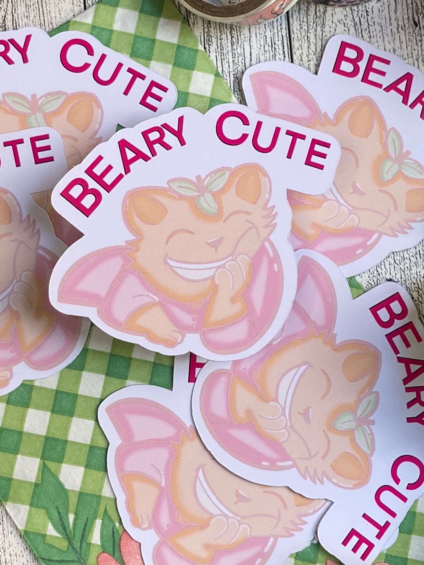 Beary Cute Die Cut Sticker
