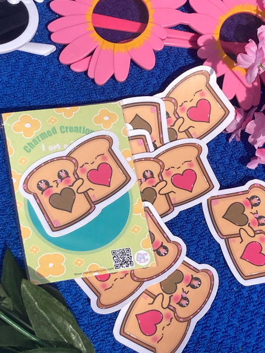 PB & J love Love stickers